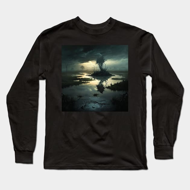 swamp Long Sleeve T-Shirt by rocknerd